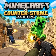 Minecraft × Counter Strike: 2.5D FPS