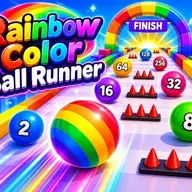 Rainbow Color Ball Runner